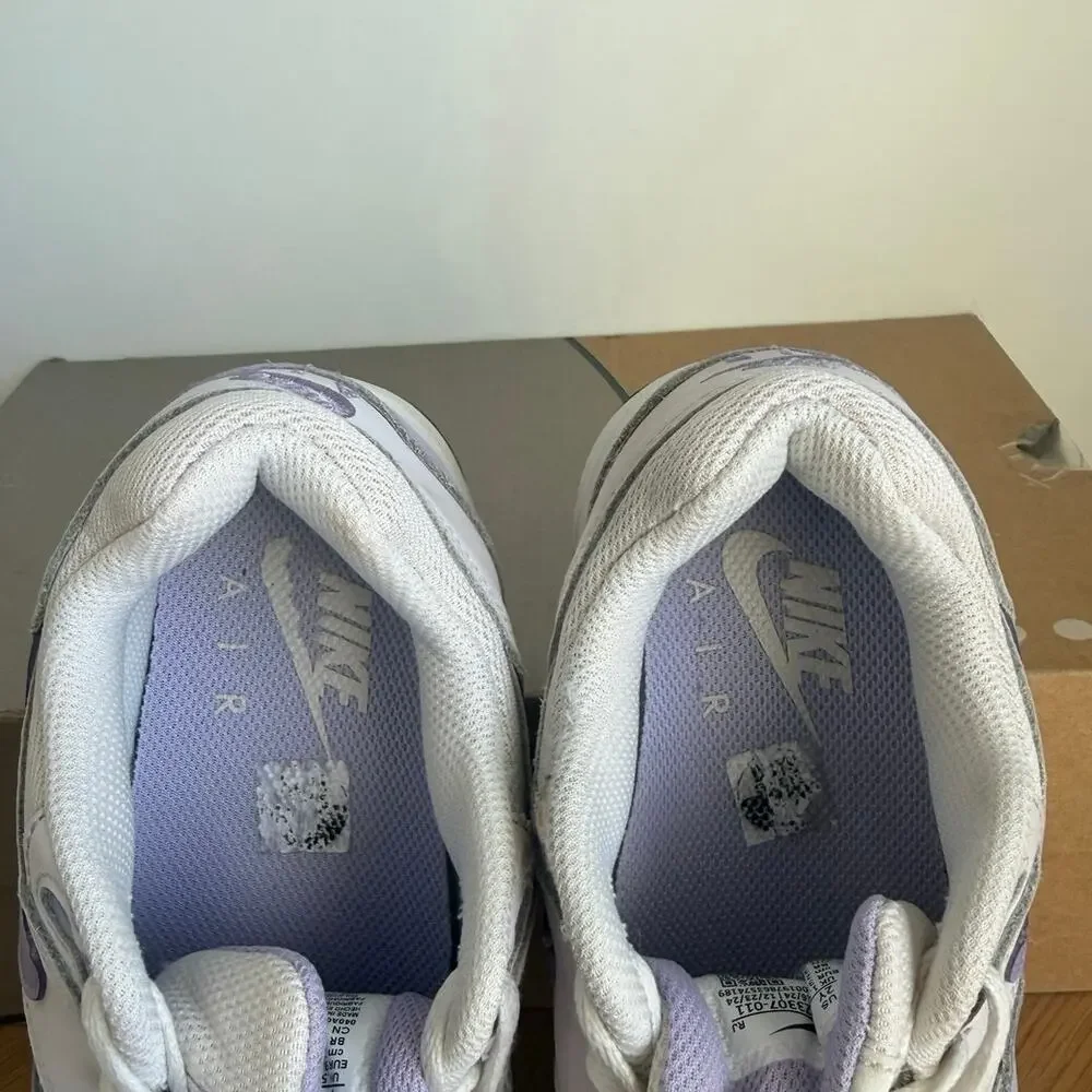 Nike Air Max 1 ‘White/Purple’ Kids Sneakers- SZ 2 Y